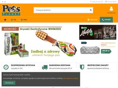 Internetowy sklep zoologiczny Pets-planet.pl
