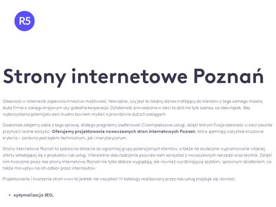 Strony www Poznań