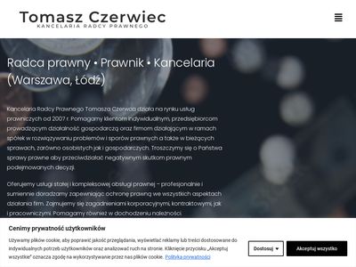 Tczerwiec.pl - obsługa prawna firm Warszawa Mokotów.