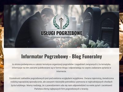 Blog funeralny - usługi pogrzebowe