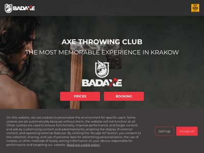 BAD AXE - Axe Throwing Club Kraków