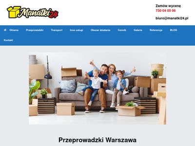 Przeprowadzki Warszawa tylko z Manatki24!!