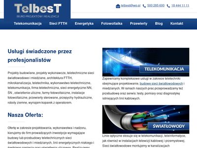 projektowanie sieci światłowodowych - telbest.pl