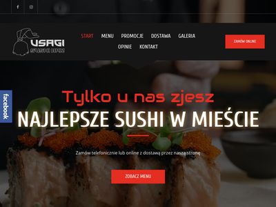 Warszawa zamawia w Usagi Sushi Barze na Bemowie.
