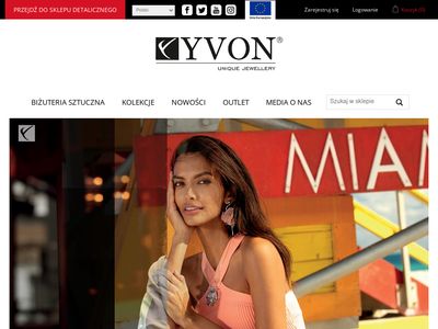 YVON sklep internetowy ze sztuczną biżuterią