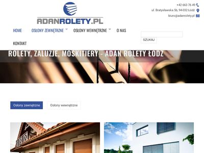 Rolety Łódź - żaluzje i rolety Adan Rolety