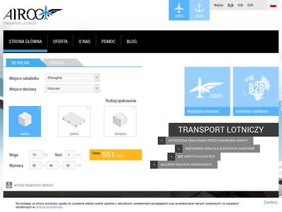 Airoo.com transport lotniczy