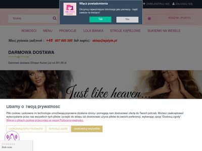 Elegancka odzież damska sklep internetowy - ajstyle.pl