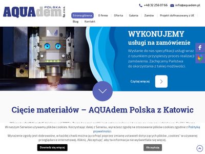 Aquadem Polska cięcie strumieniem wody