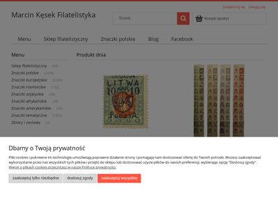 Marcin Kęsek Filatelistyka - sklep z unikalnymi znaczkami