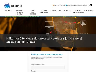 Projektowanie stron WWW Blumo