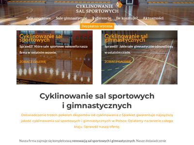 Cyklinowanie sal sportowych - cyklinowaniesalsportowych.pl