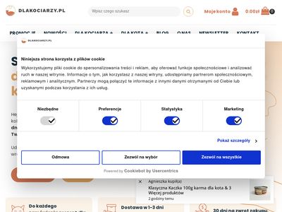 Sklep internetowy - dlakociarzy.pl
