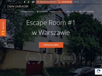Dom Zagadek Escape Room w Warszawie