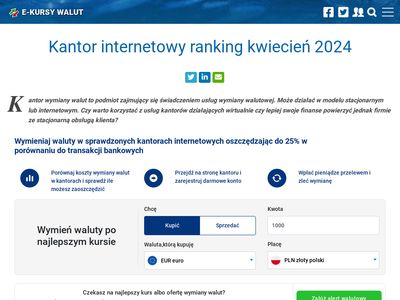 Ergokantor.pl kantor wymiany walut