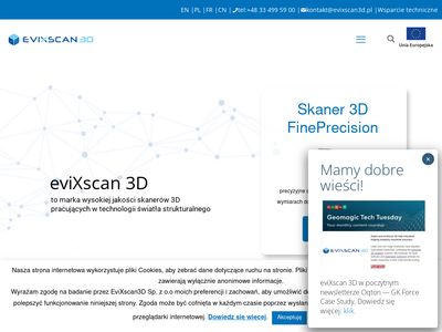 Evixscan3d.pl - Przemysłowe skanery 3D