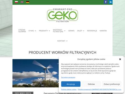 Producent worków filtracyjnych - gekofiltration.pl