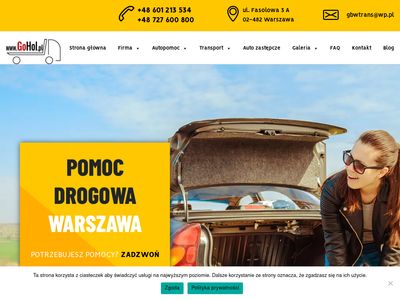 Pomoc drogowa, holowanie - Warszawa - GoHol