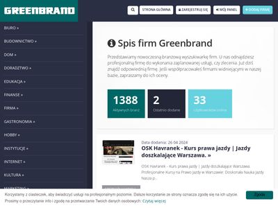 Greenbrand spis firm