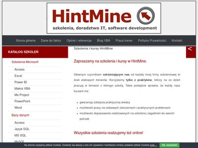 HintMine szkolenia Access w Tarnowie