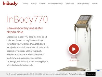 InBody770 - zawansowany analizator masy ciała