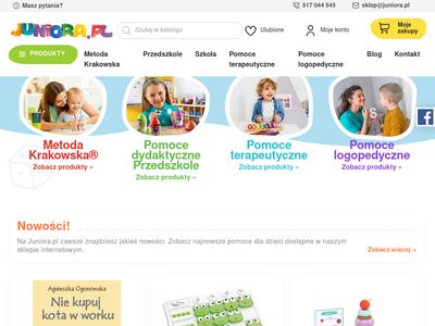 Juniora sklep internetowy z pomocami logopedycznymi dla dzieci
