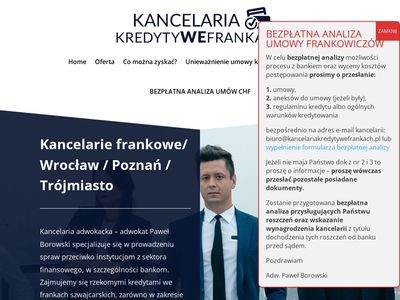 Pomoc frankowiczom kancelaria - kancelariakredytywefrankach.pl