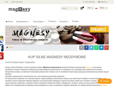 Magnesy neodymowe Warszawa - magnesy-neodymowe.pl