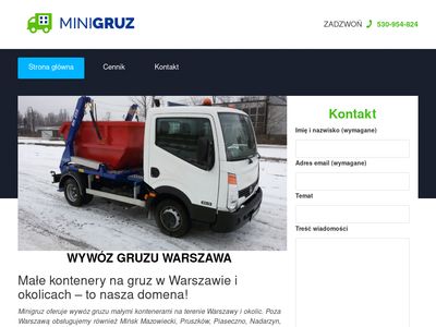 Małe kontenery Warszawa - minigruz.pl