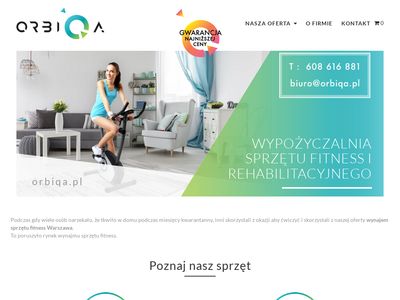 Orbiqa.pl rower rehabilitacyjny wypożycz