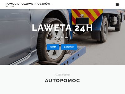 Pomocdrogowa.pruszkow.pl - pomoc drogowa, holowanie na lawecie