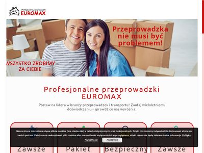 Przeprowadzki prywatne i firm Kraków - Euromax