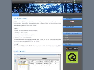 QP2M - open source'owa aplikacja typu Peer 2 Mail