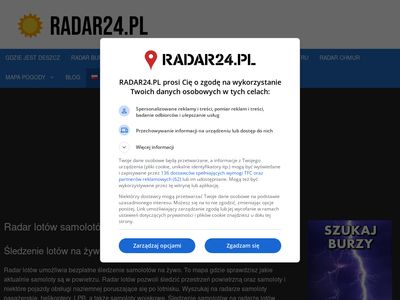 Radar lotów samolotów - radar24.pl