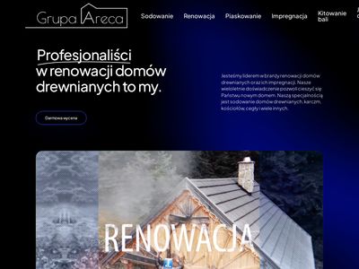 Sodowanie, renowacja elewacji drewnianej - Grupa Areca
