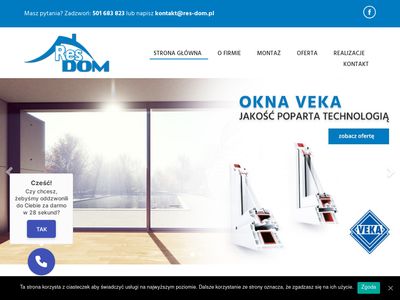 RES DOM - okna, drzwi, rolety, bramy garażowe - Rzeszów | Łańcut