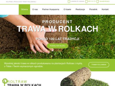 Producent trawy rolowanej – Roltraw trawa w rolkach