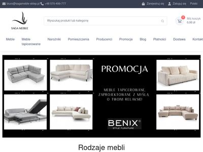 Internetowy sklep meblowy - sagameble-sklep.pl
