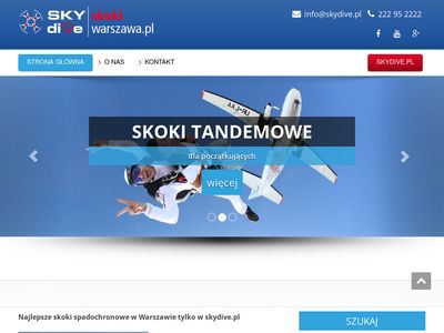 Skoki tandemowe - skokiwarszawa.pl