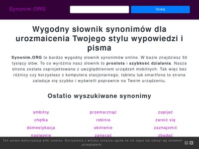 Synonim domownik - synonim.org