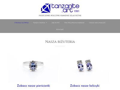 Biżuteria z tanzanitem - Tanzanite.pl