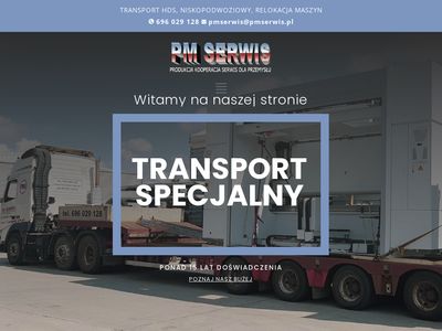 Relokacja maszyn - transport-pm.pl