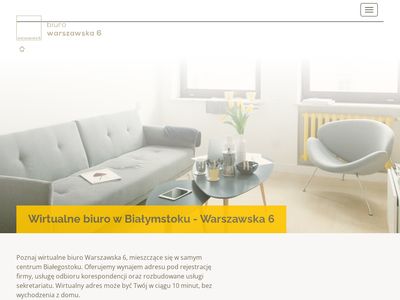 Wirtualne Biuro - Warszawska 6, adres do rejestracji firmy