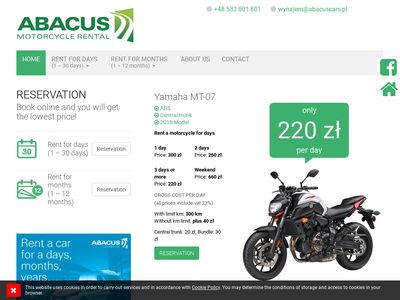 Abacus rent a motorbike