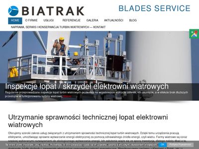Inspekcje łopat wiatrowych - biatrak.pl