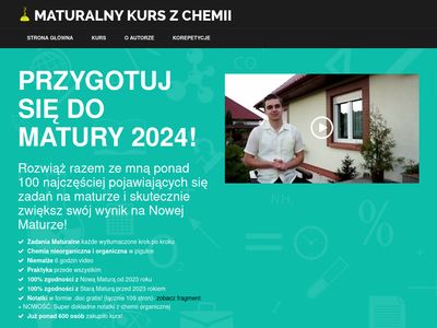 Chemiamatura.pl - Kurs maturalny z chemii