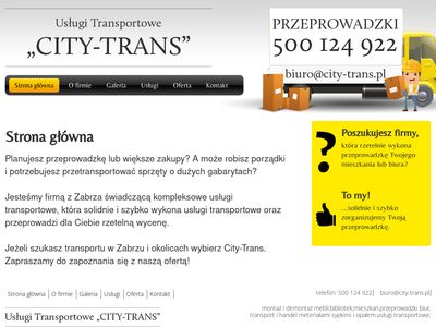 Przeprowadzki Gliwice - city-trans.pl