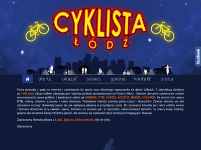 Cyklista, rowery cyklistalodz.pl