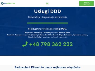 Usługi dezynfekcji, dezynsekcji, deratyzacji - dddezynfektor.pl