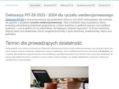 Www.deklaracja-pit-28.pl - PIT 2021